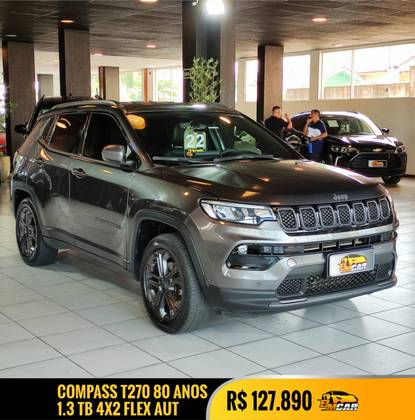 JEEP COMPASS 1.3 T270 TURBO FLEX LONGITUDE AT6